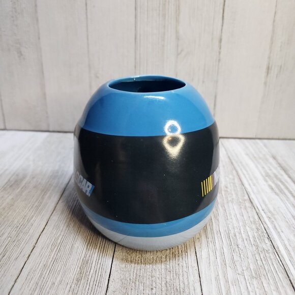 NASCAR Racing Helmet Coffee Mug Cup Blue Ceramic 2004 - Picture 5 of 8